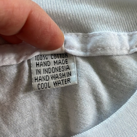 SALE - 100% White Cotton BALI T-Shirt - Men's M - Picture 4 of 4